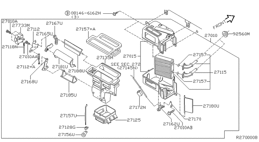 Heater & blower unit