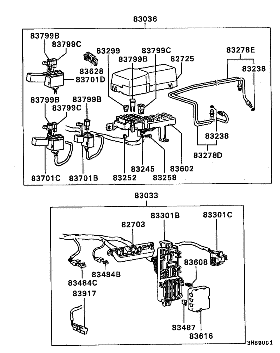 Wiring & attaching parts