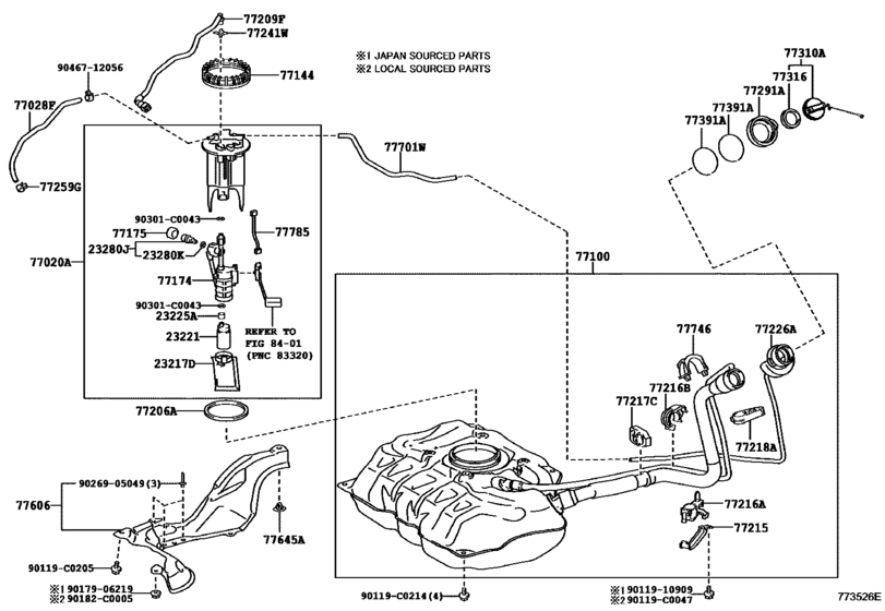 Fuel Tank & Tube for 2013 2016 Toyota VIOS NSP150 General sales