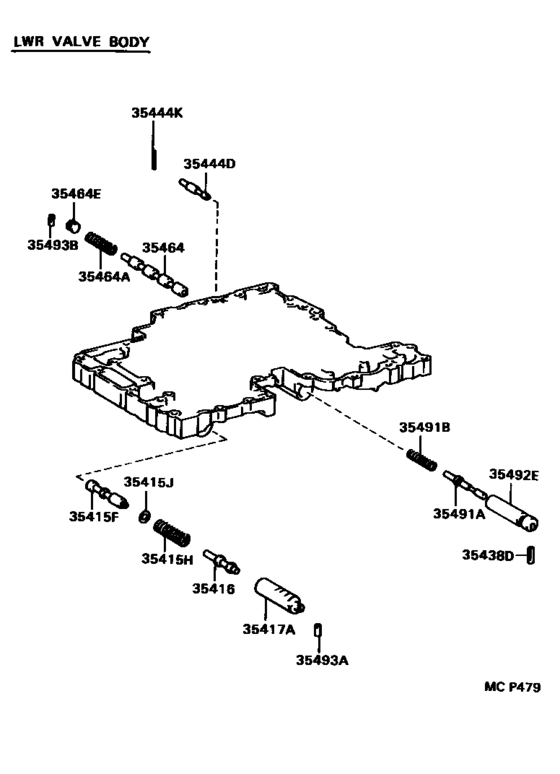 Valve Body & Oil Strainer (Atm)