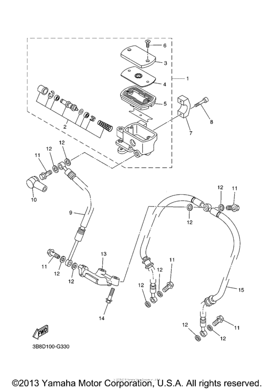 Front master cylinder