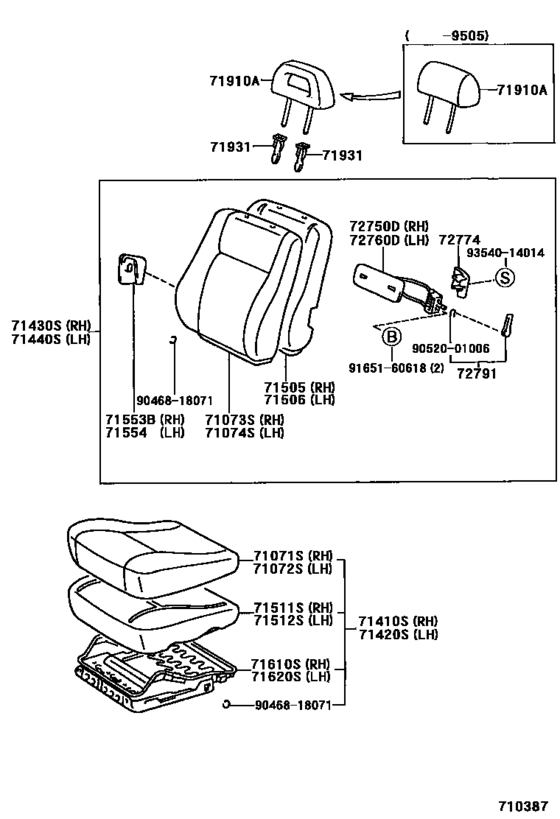 Front Seat & Seat Track