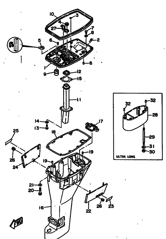 Upper casing