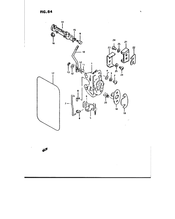 Fermeture volet arriere