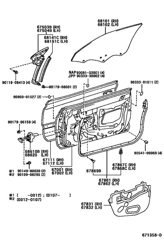 Front Door Panel & Glass