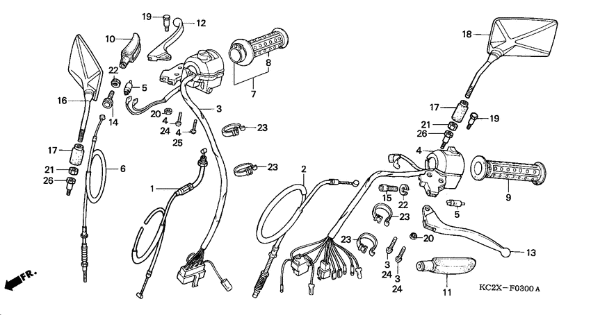 Handle/lever/clutch/ cable