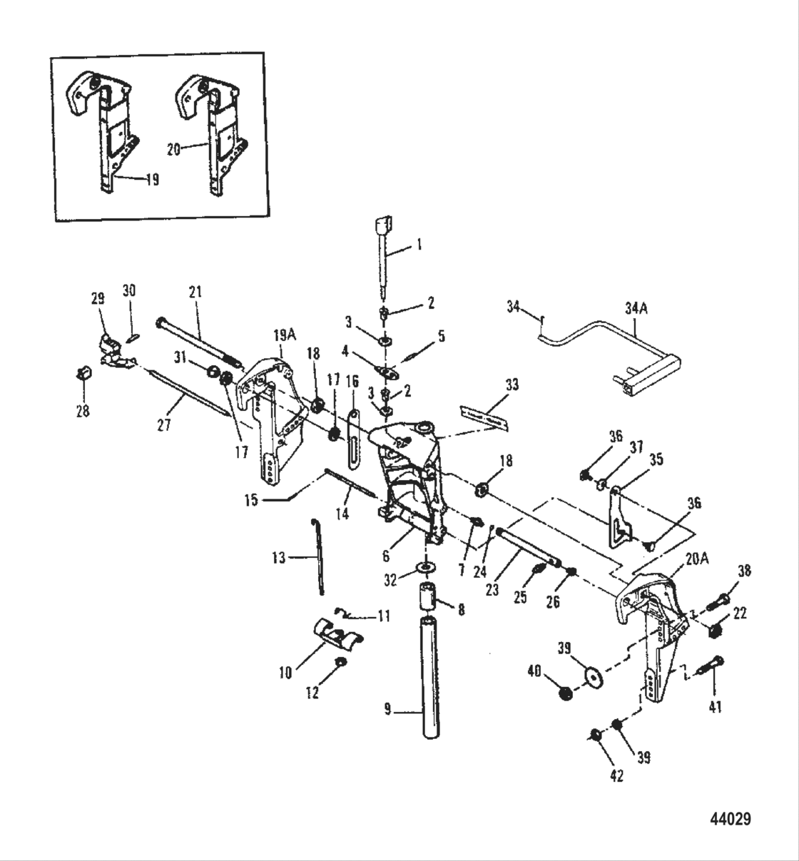 Swivel / Transom Brackets (Manual Tilt)