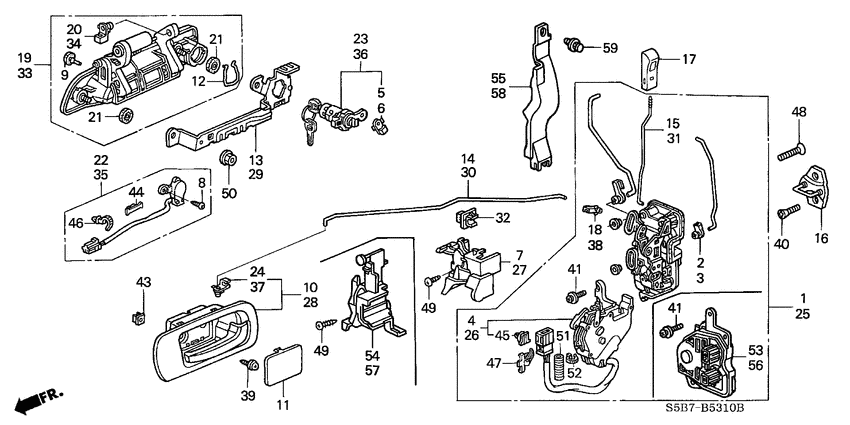 Front door locks/ outer handle