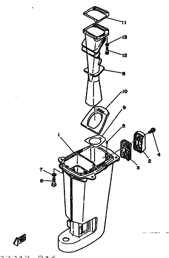 Upper casing