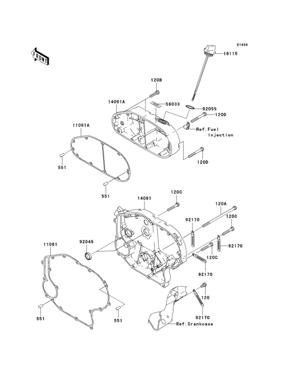 Right engine cover(s)