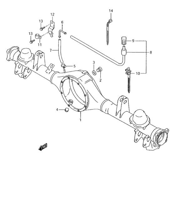 Axle housing