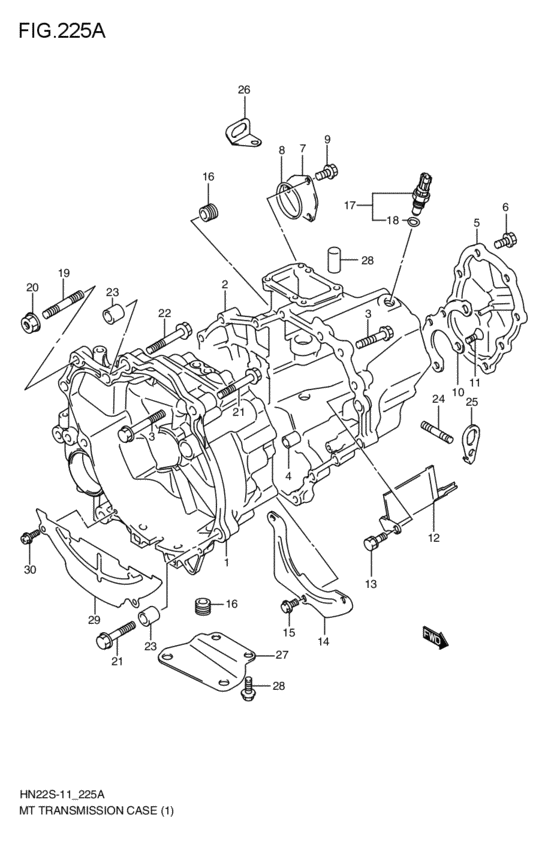 mt - transmission case