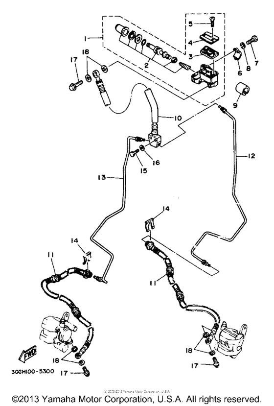 Front master cylinder