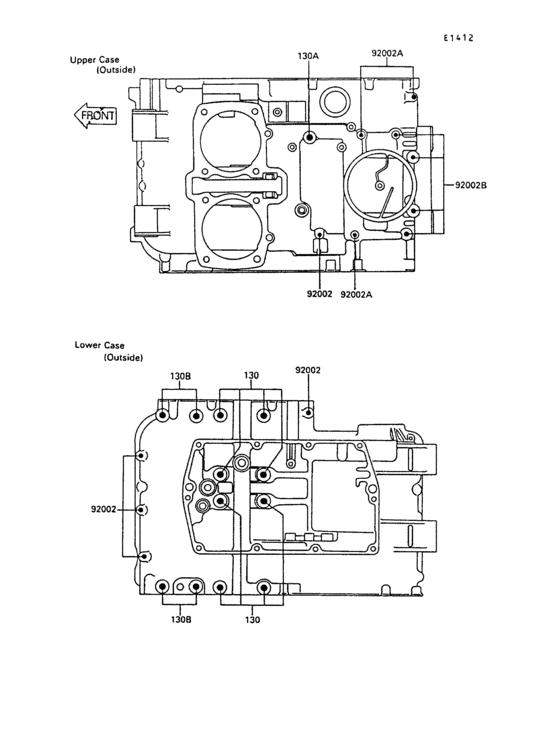 Crankcase bolt pattern