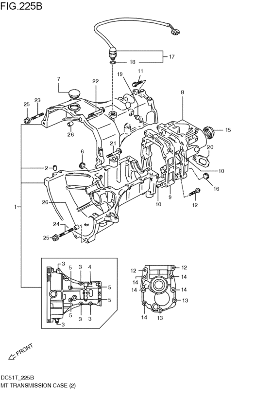 mt - transmission case
