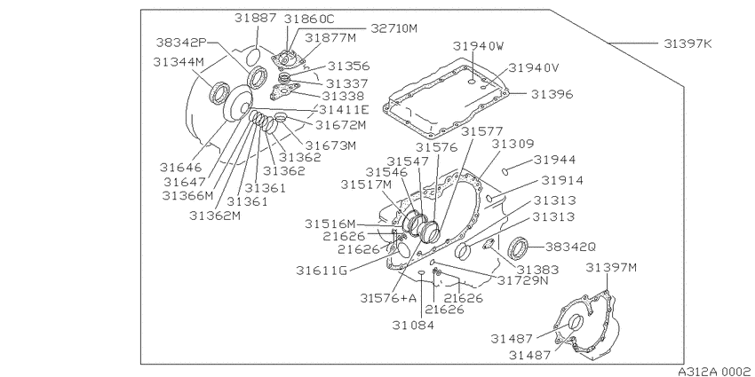 Gasket & seal kit (automatic)