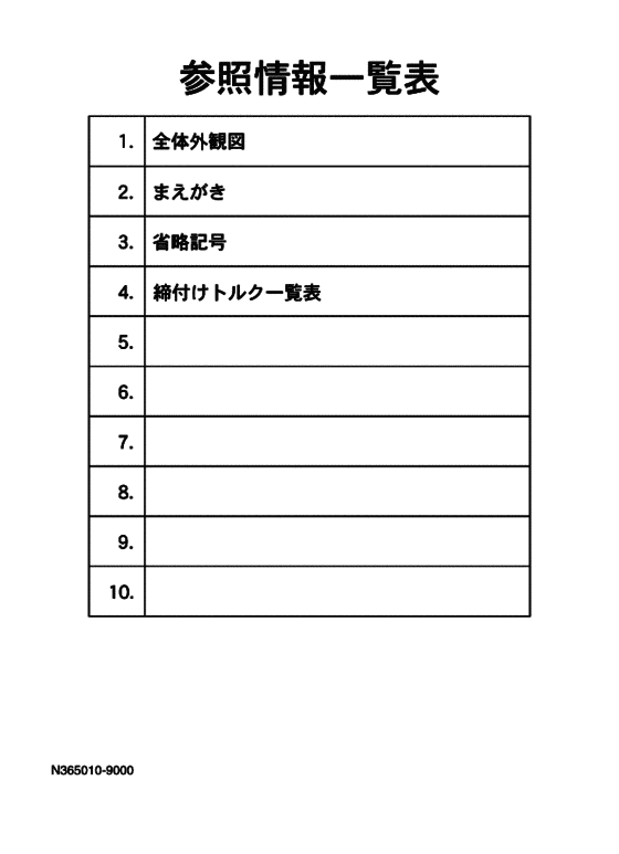 Reference information list