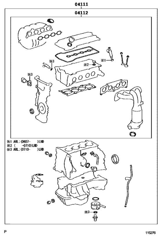 Engine Overhaul Gasket Kit