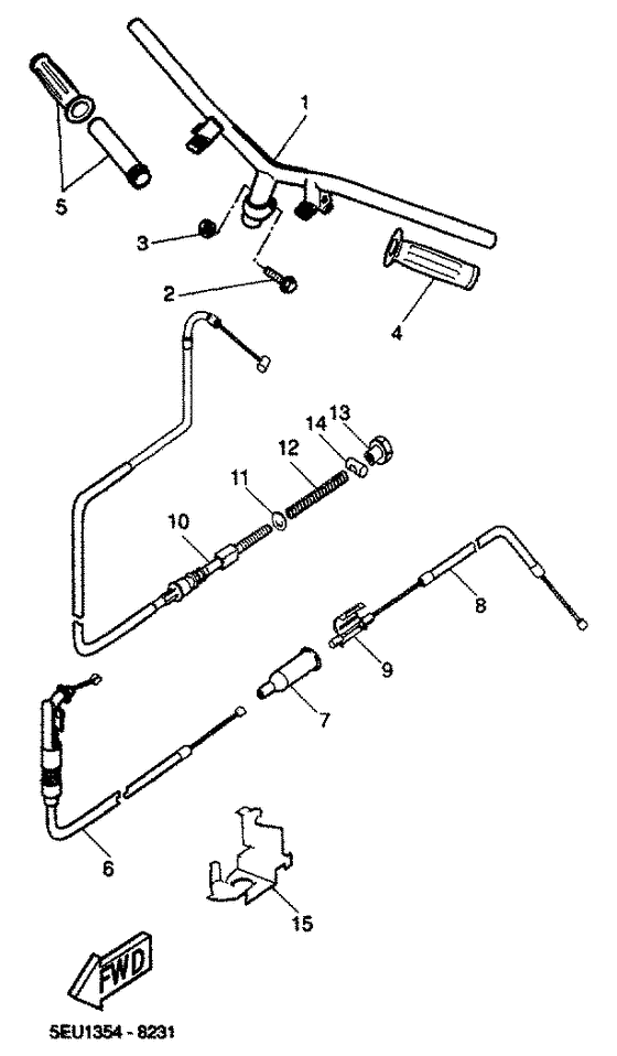 Steering handle & cable