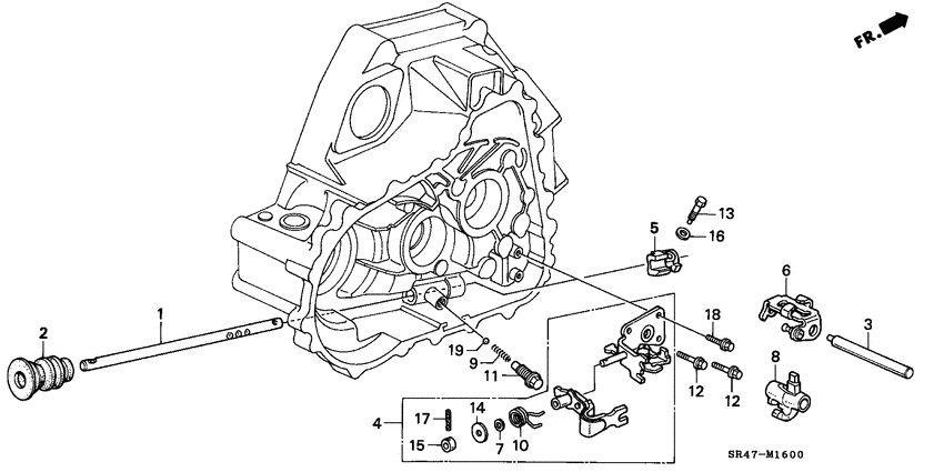 Shift rod/shift holder