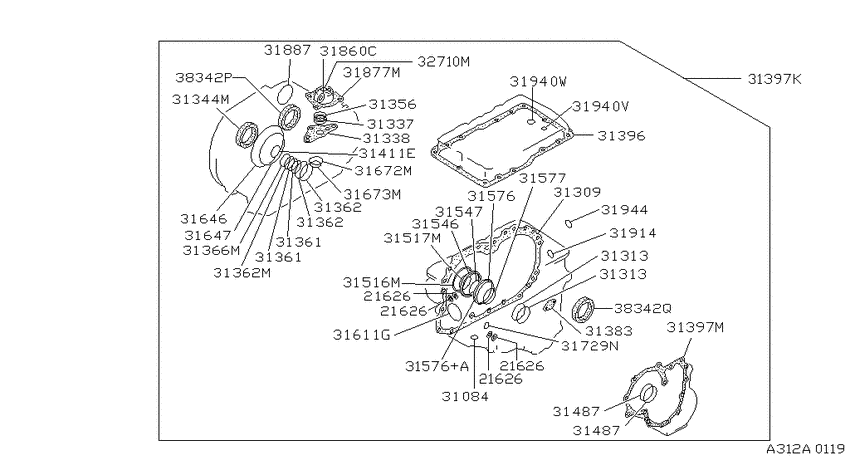Gasket & seal kit (automatic)