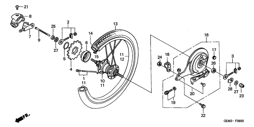 Rear wheel
