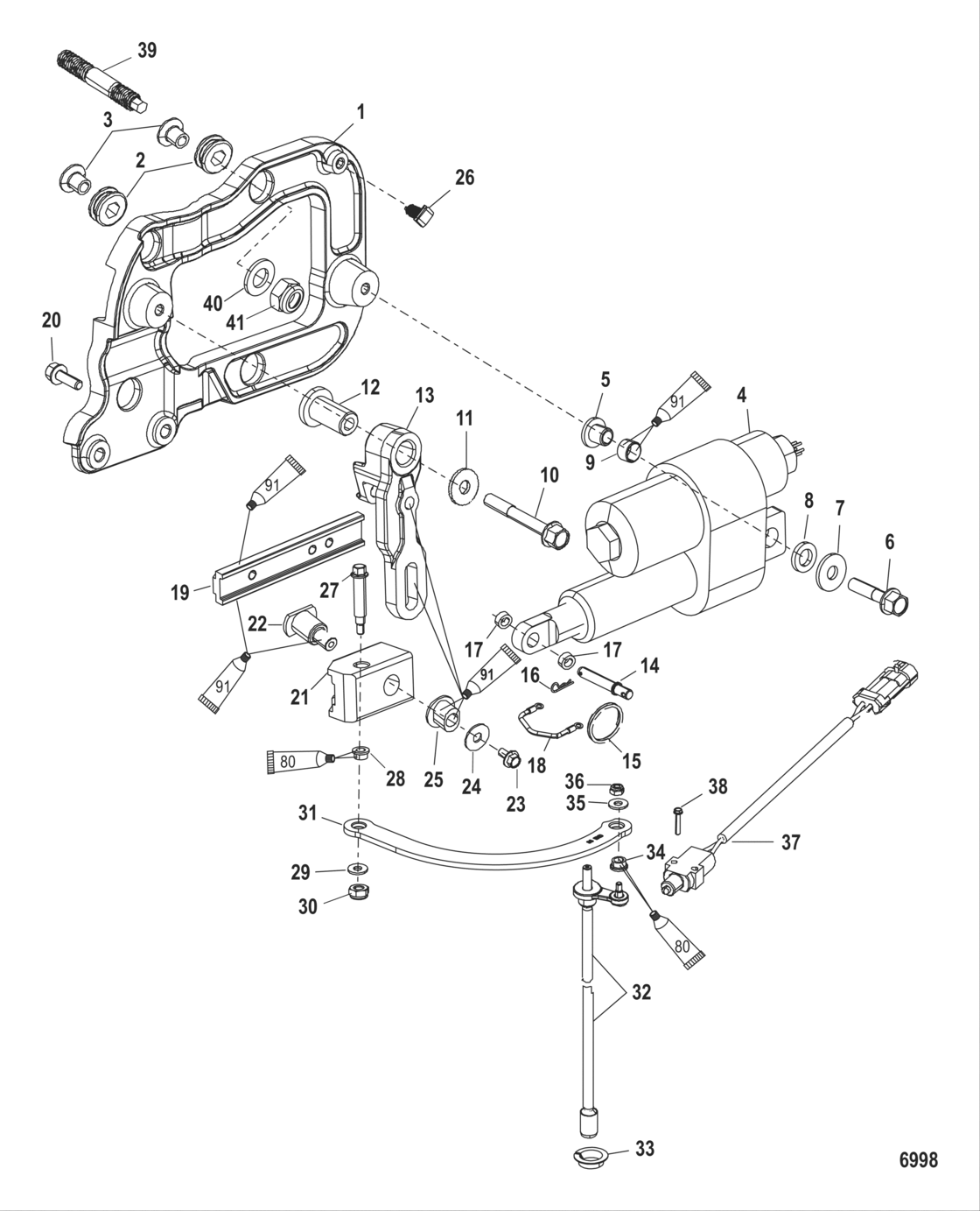 Shift Components (Serial Number 1B290522 And Below)