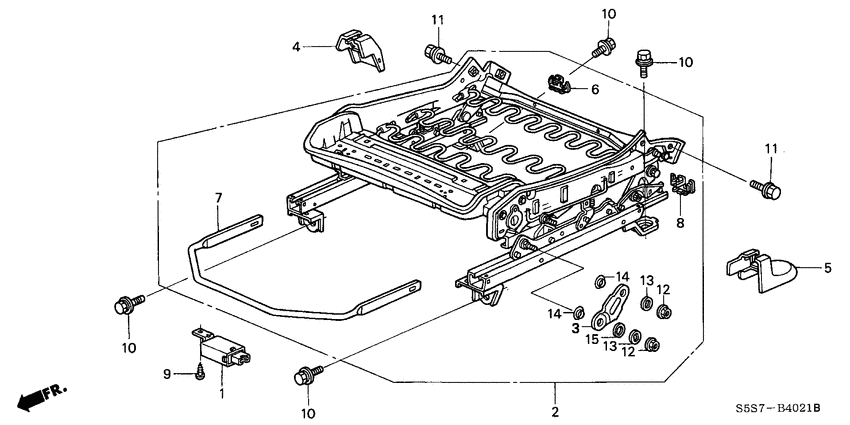Front seat components