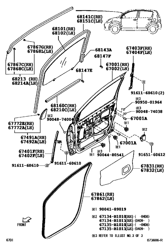 Front Door Panel & Glass