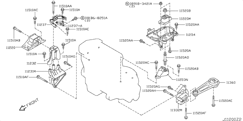 Engine & transmission   mounting