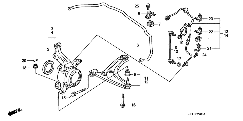 Front stabilizer/ front lower arm