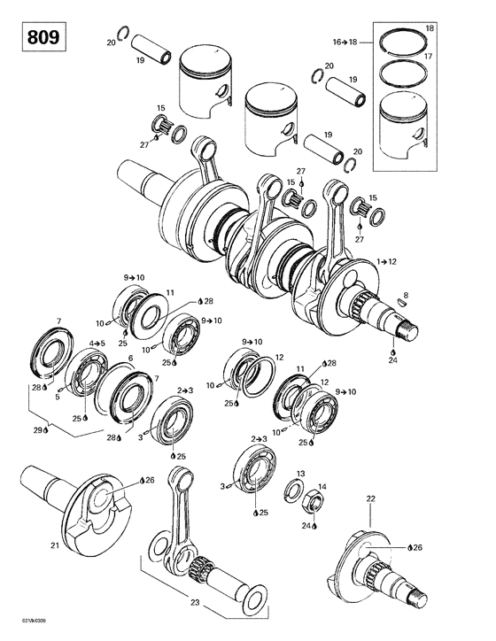 01- crankshaft and pistons