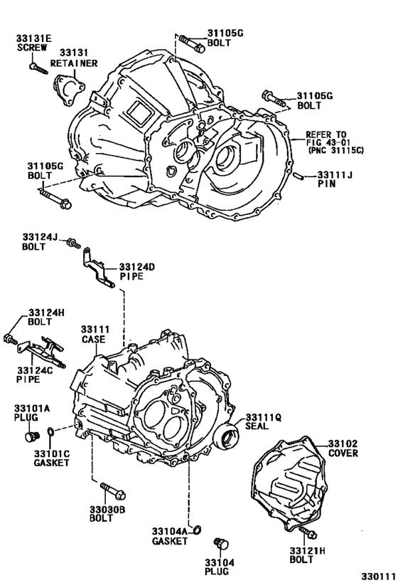 Clutch Housing & Transmission Case (Mtm)