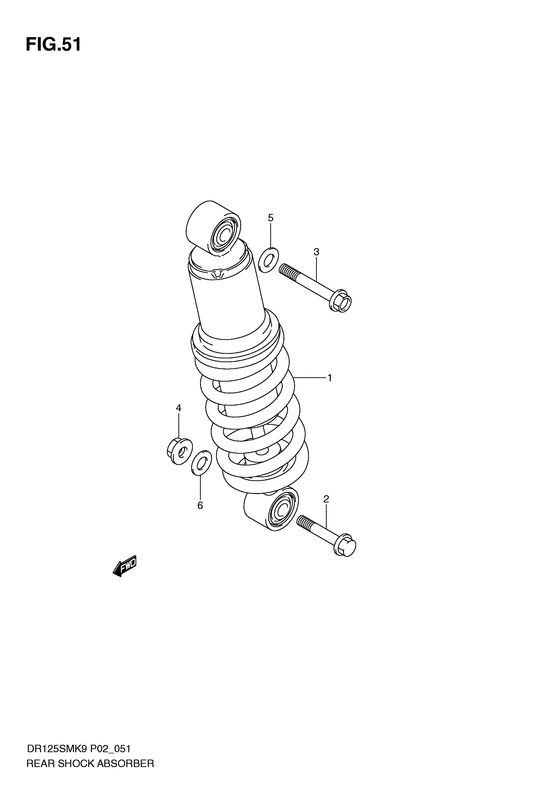 Rear shock absorber