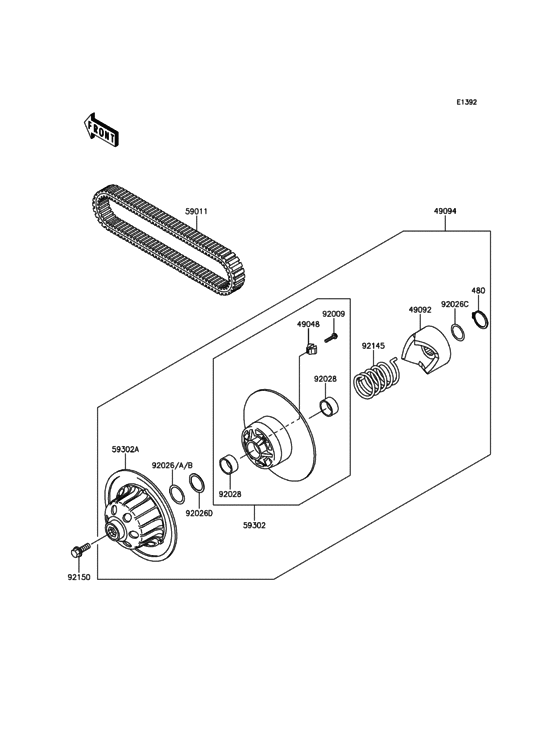 Driven Converter/Drive Belt