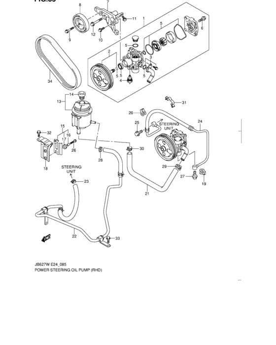 Power steering oil pump