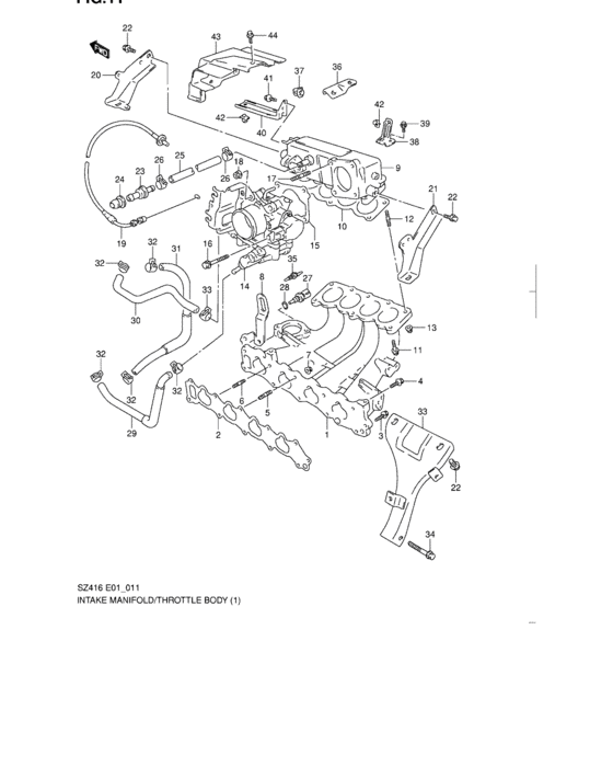 Intake manifold and throttle body