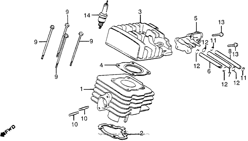 Cylinder + cylinder head