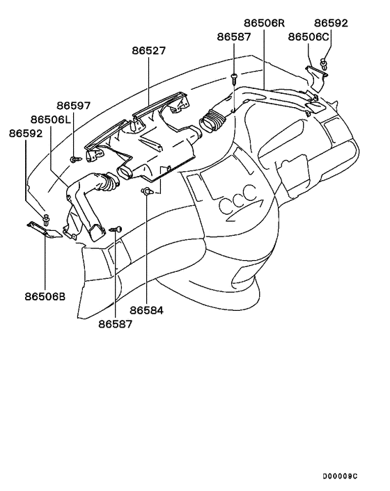 Defroster nozzle & duct