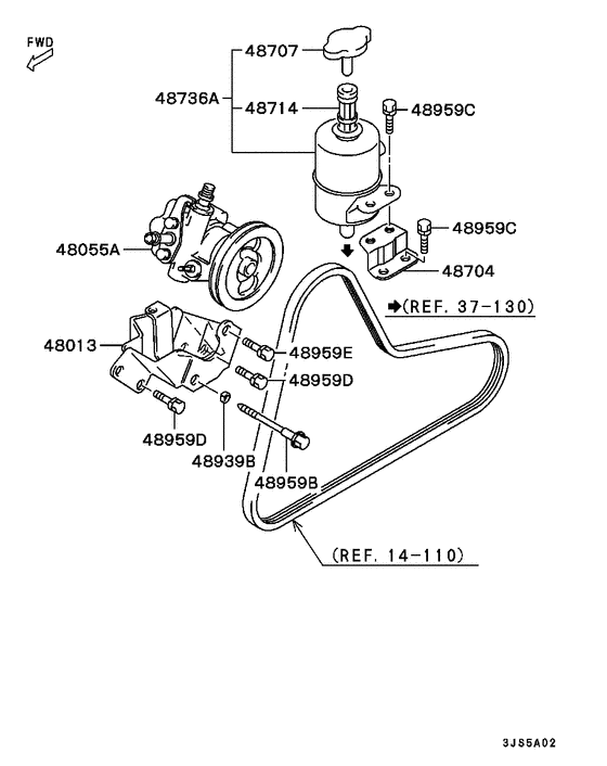 Power steering oil pump