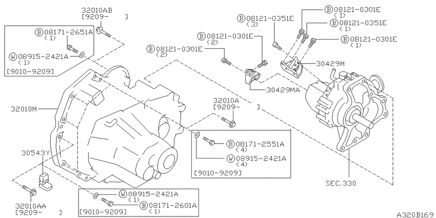 Manual transmission, transaxle & fitting