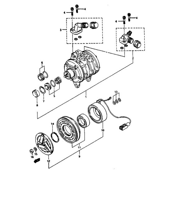 Compressor & magnet clutch