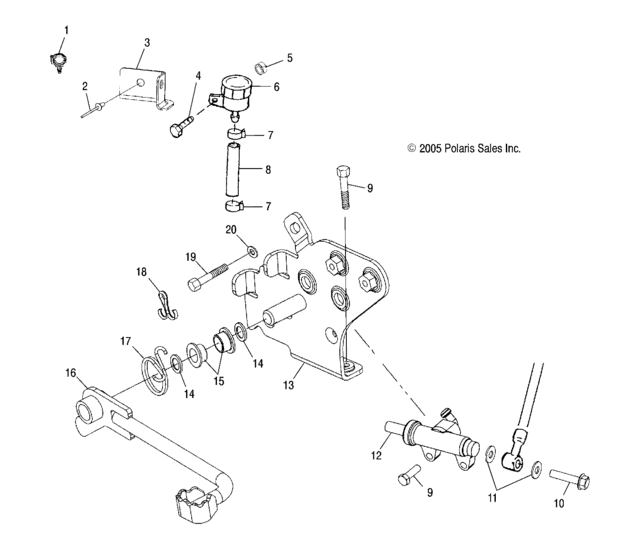 Brake, rear master cylinder