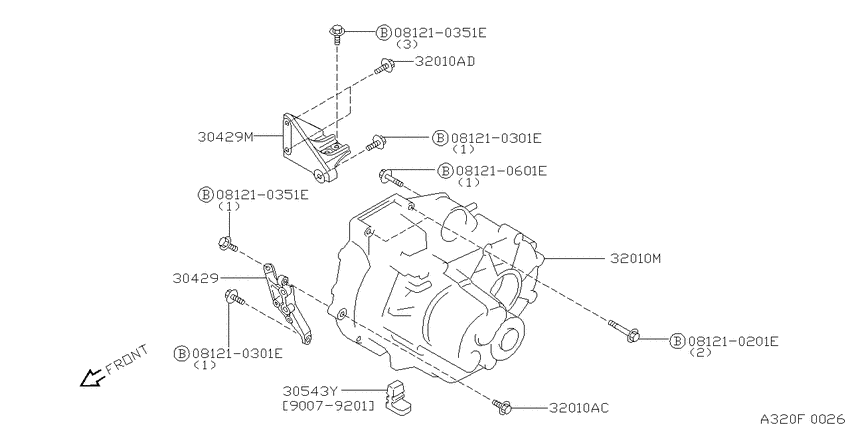 Manual transmission, transaxle & fitting