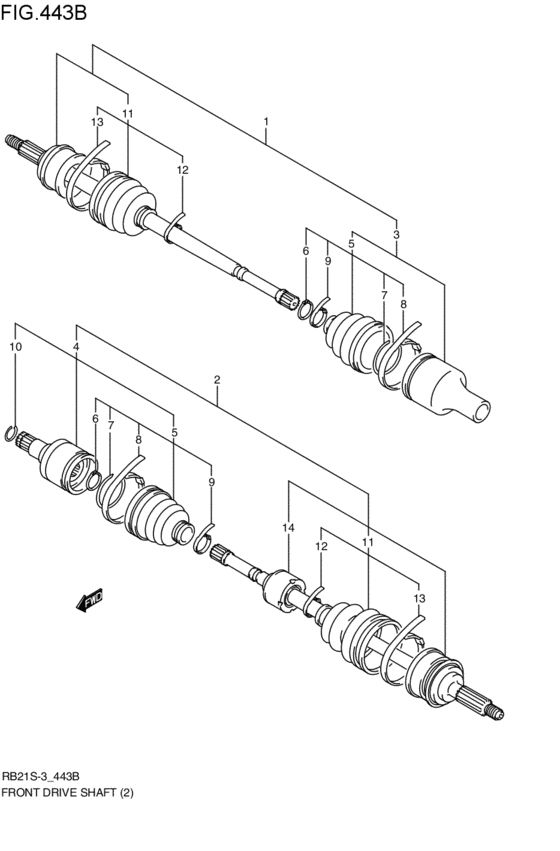 front-drive shaft