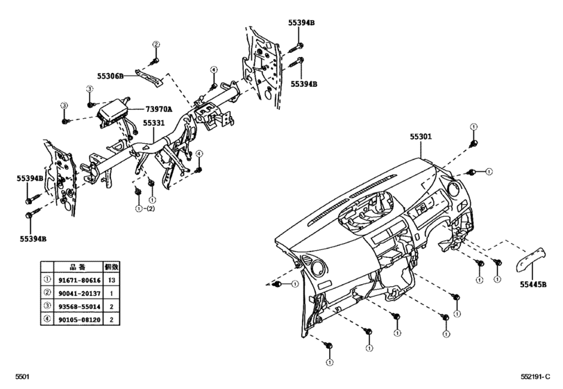 Instrument Panel & Glove Compartment