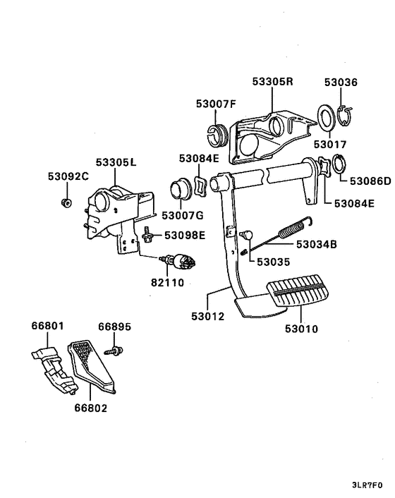 Brake & clutch pedal