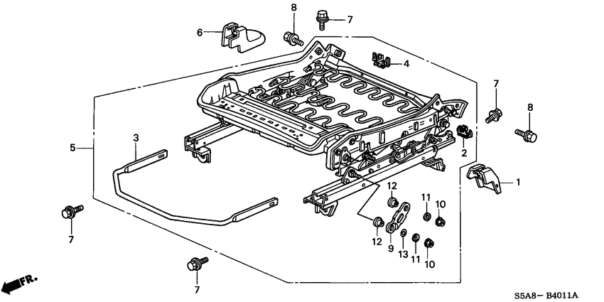 Front seat components