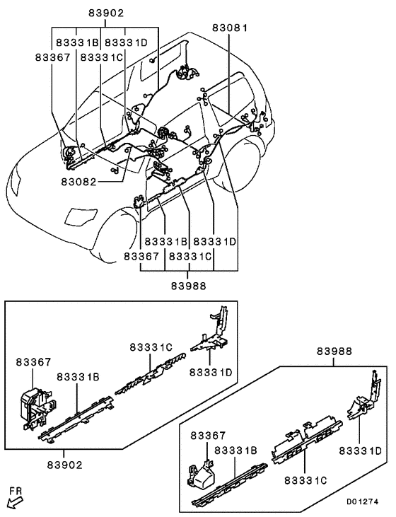Wiring & attaching parts
