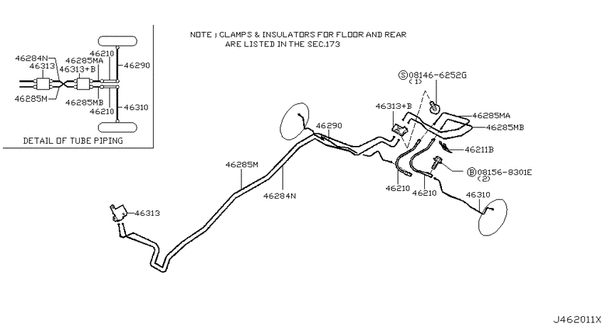 Brake piping & control